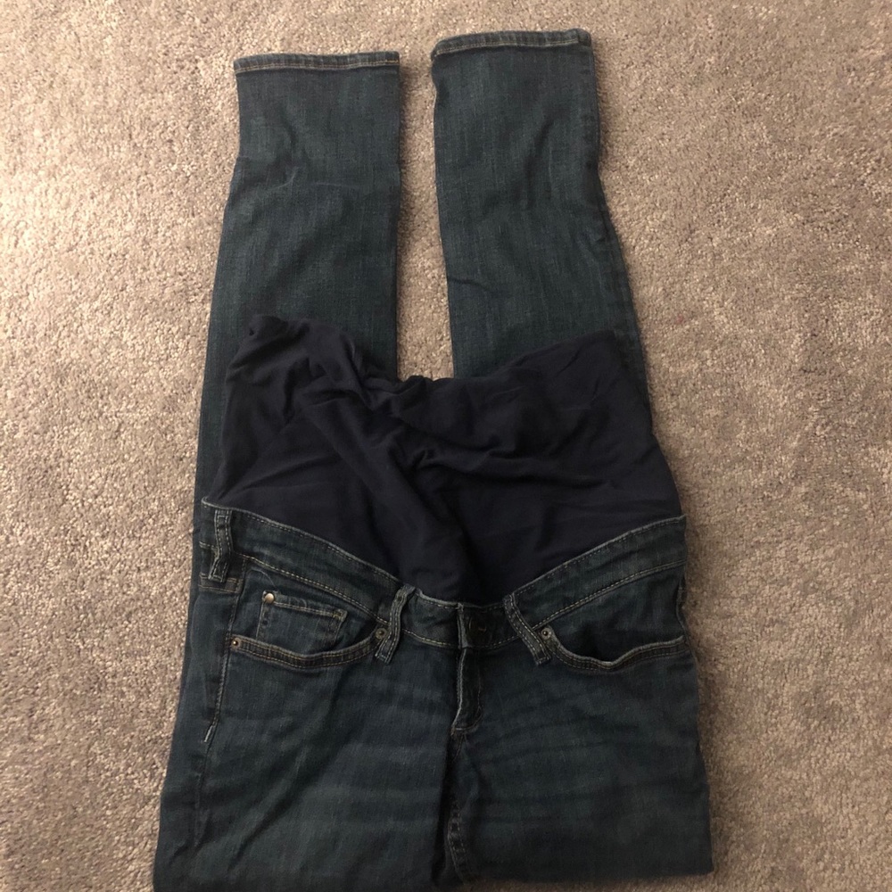 H&M skinny maternity jeans.